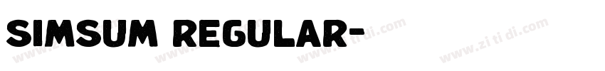 simsum regular字体转换 simsum regular字体转换